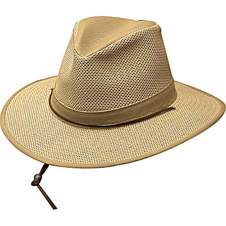 Adult Aussie Packable Khaki Mesh Hat