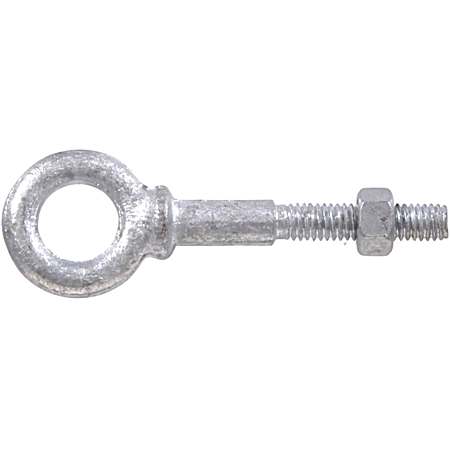 Hardware Essentials Eye Bolt with Hex Nut Hot Dipped Galvanized Shoulder Pattern