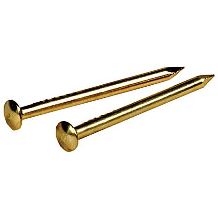 1.5 oz Anchor Wire Brass Plated Escutcheon Pins