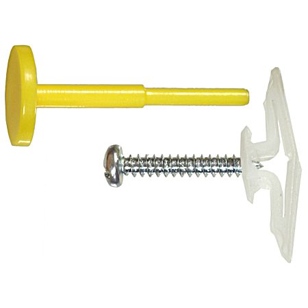 Plastic Toggle Anchors with Screws & Pin