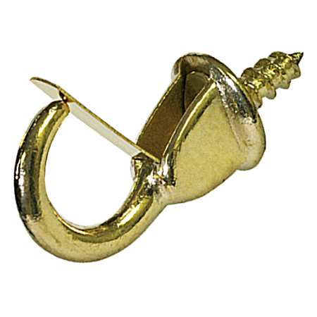 Solid Brass Cup Hooks