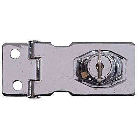 Hardware Essentials Keyed-Alike Safety Hasp, Chrome (2-1/2