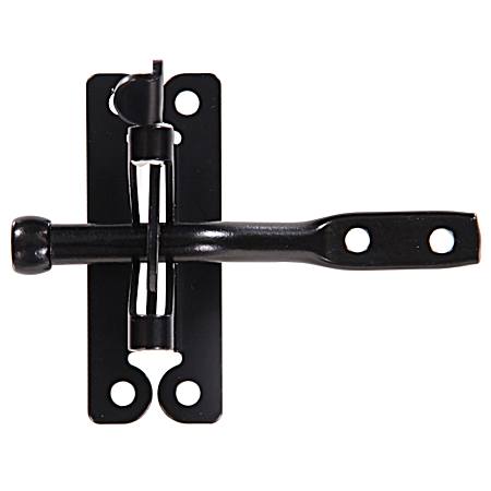 Hardware Essentials 2 in. x 4in. Gate Latch - Black