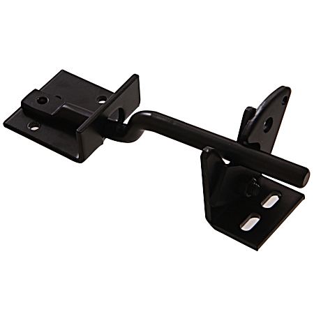 Hardware Essentials Heavy Duty Gate Latch Black