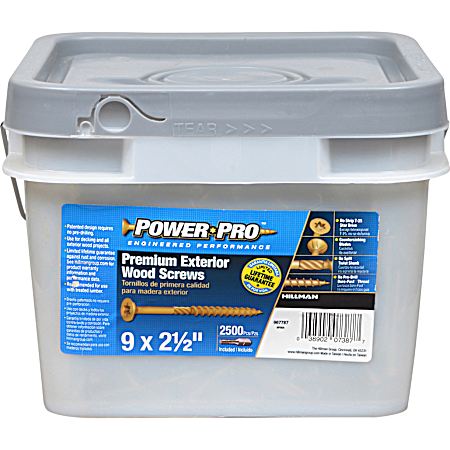 Star Drive Exterior Deck Screws - 2500 Pc