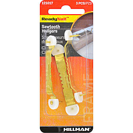 ReadyNail Small Sawtooth Hangers - 3 pk.