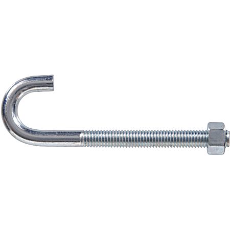 Hardware Essentials J-Bolt with Hex Nut