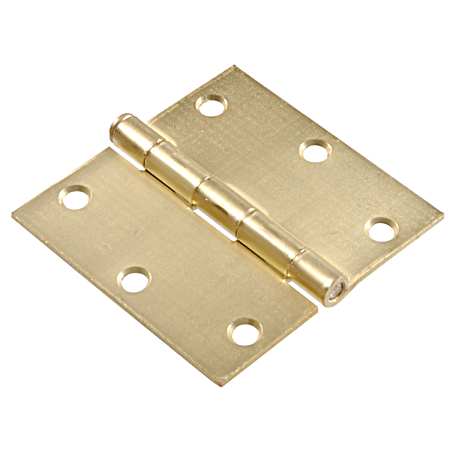 Hardware Essentials 3-Hole Square Corner Residential Door Hinge