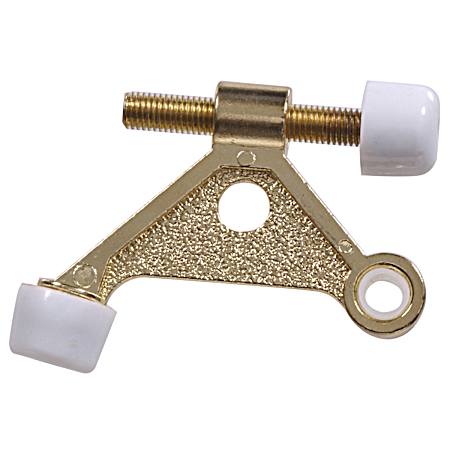 Hardware Essentials Hinge Pin Solid Door Stop Brass
