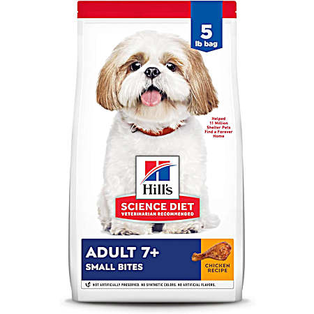 Science Diet Adult 7+ Small Bites Chicken Meal, Barley & Rice Recipe Dry Dog Food