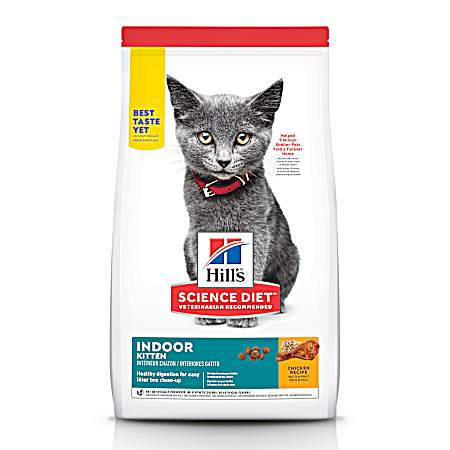 Science Diet Kitten Indoor Chicken Recipe Dry Cat Food, 7 lbs