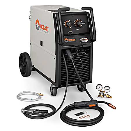 42 x 18 x 31.5 in Black/White/Orange IronMan 240 MIG Welder