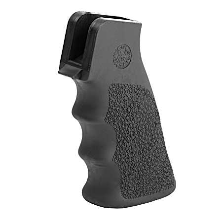 AR-15 / M16 Black OverMolded Rubber Grip w/Finger Grooves