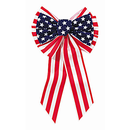 10 in x 18 in Patriotic Bow