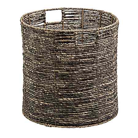 Small Dark Brown Geo Basket