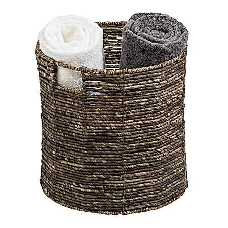 Medium Dark Brown Geo Basket