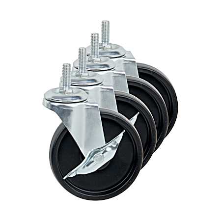 Shelving Unit Wheels/Casters - 4 Pk