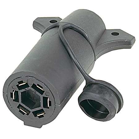 7-Way RV Blade to 6-Pole Round Adapter