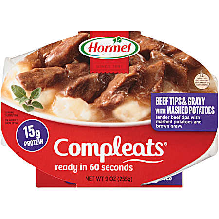 Compleats Beef Tips & Mashed Potatoes - 9 Oz.