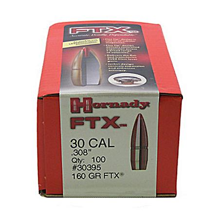 30 Cal .308 160 Gr FTX 30-30 Rifle Reloading Bullets - 100/box