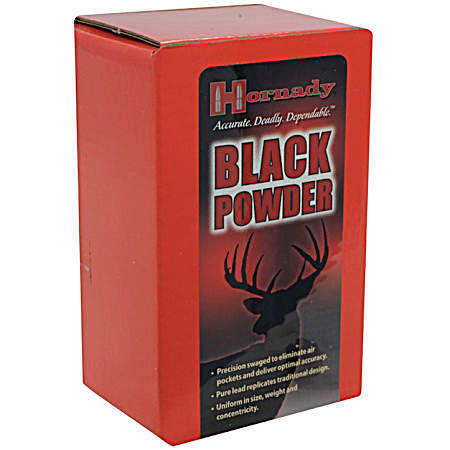 Black Powder .44 Caliber Muzzleloader Round Balls - 100 Ct
