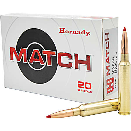 .300 PRC Match 225 Grain ELD-M Rifle Cartridges - 20 Rounds