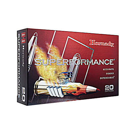 6.5 Creedmoor Superformance 129 Grain Super Shock Tip Rifle Cartridges - 20 Rounds