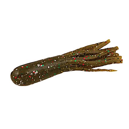 Green Pumpkin Red Green Howie Tube Fishing Lure