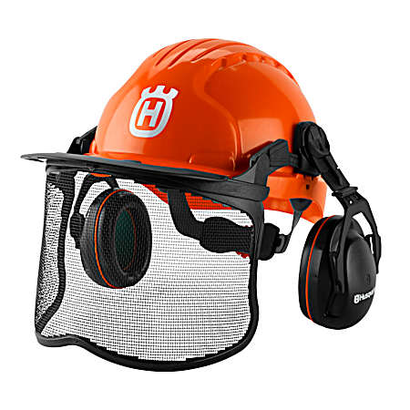 Functional Orange Forest Helmet w/ Wheel Ratchet