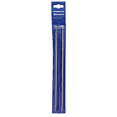 8 in Intensive Cut 0.1875 in Round Chainsaw Files - 2 Pk