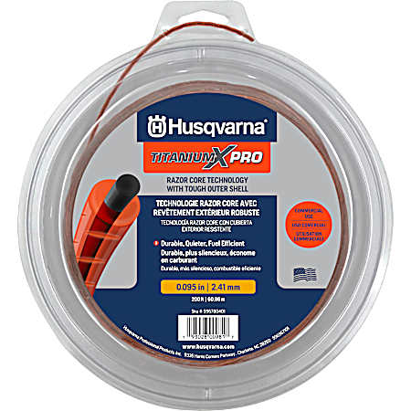 TitaniumX Pro 0.095 in x 200 ft Trimmer Line - 1 lb Donut