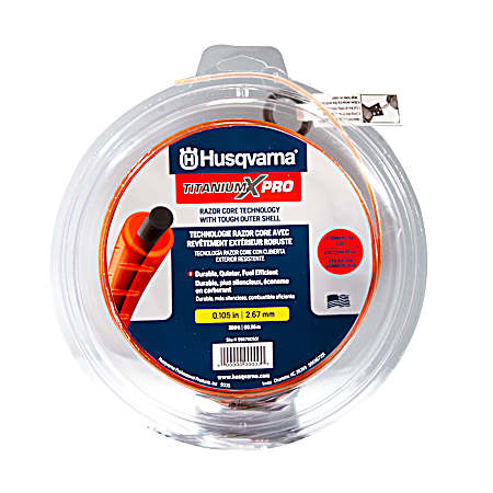 TitaniumX Pro 0.105 in x 200 ft Trimmer Line - 1 lb Donut