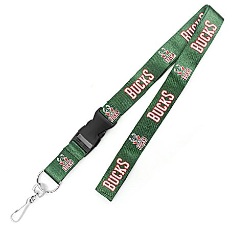 NBA Milwaukee Bucks Logo Polyester Lanyard