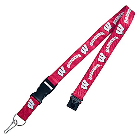 NCAA University of Wisconsin Logo Polyester Laynard 