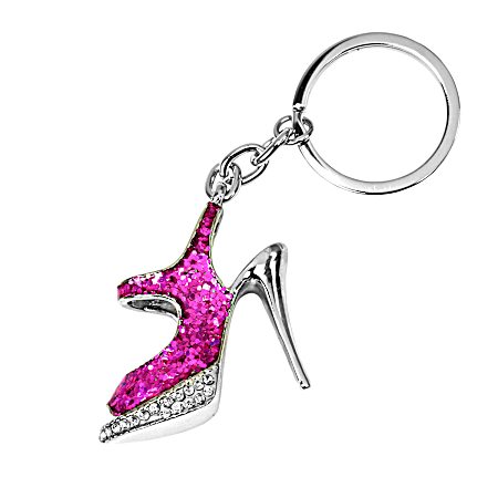 Bling High Heel Shoe Key Chain