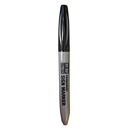 Permanent Black Chisel Tip Sign Marker