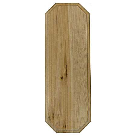 6 in x 17 in Natural Cedar Address Plaque