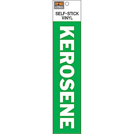 2 in x 8 in Vinyl Kerosene Sign