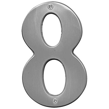5 in Prestige Satin Nickel Finish House Number 8