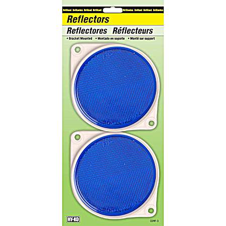3.25 in Blue Reflectors - 2 Pk