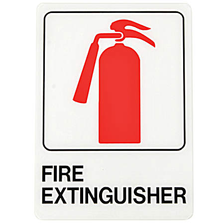 5 in x 17 in Fire Extinguisher Sign