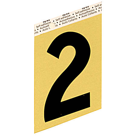 3.5 in Gold Aluminum Number 2