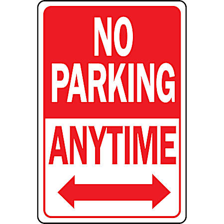 Highway NO PARKING ANYTIME Sign