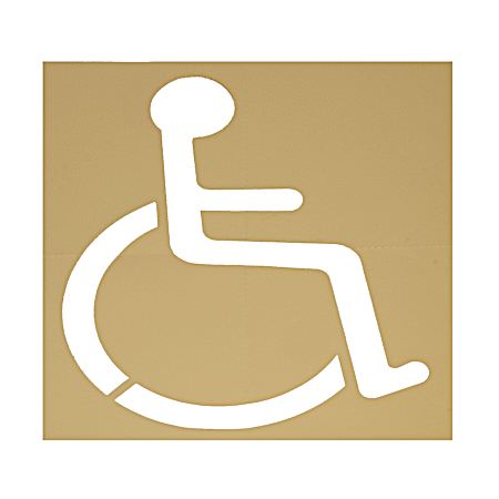Handicapped Parking Lot Stencil