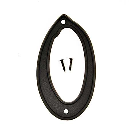 4 in Black 3-D Plastic House Number 0