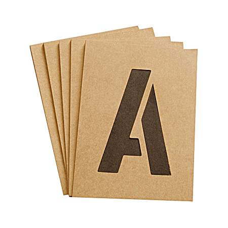 3 in Letter & Number Stencils - 47 Pc