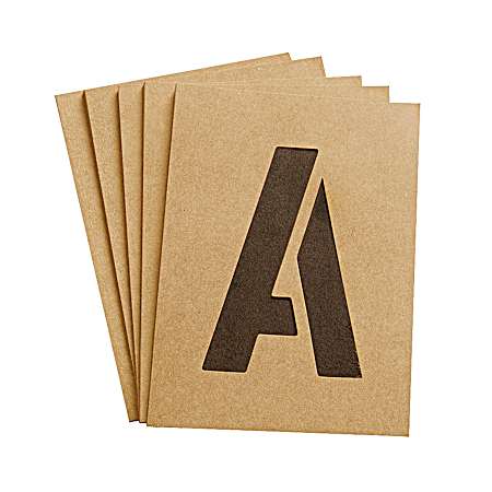 4 in Letter & Number Stencils - 47 Pc
