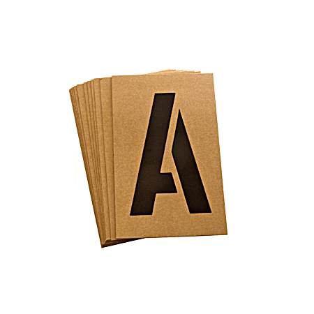 6 in Letter & Number Stencils - 47 Pc