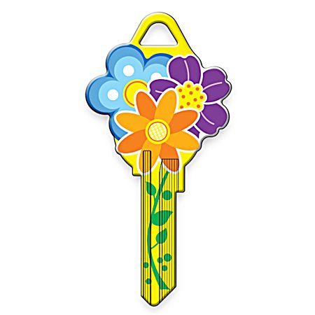 HK KW1XL FLOWER Key Blank