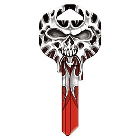 KW1-SKL Skull Key Blank